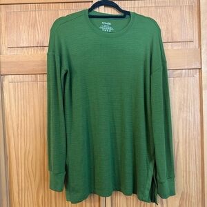 Wool& Scout Waffle Tunic Merino Wool Blend